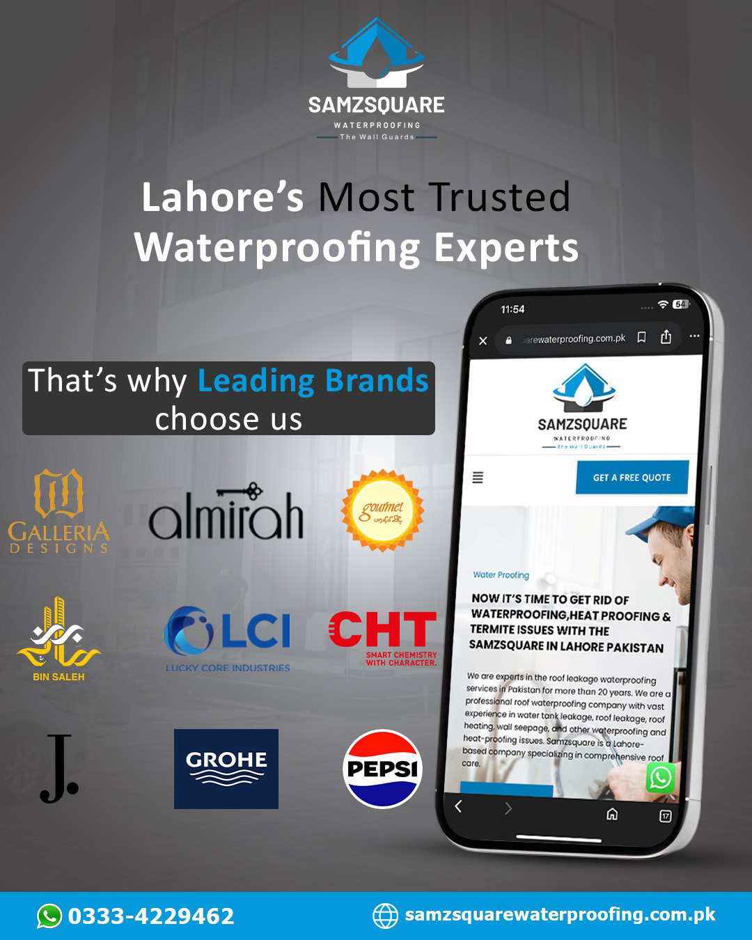 Samz Square Waterproofing - Seepage/Leakage Experts