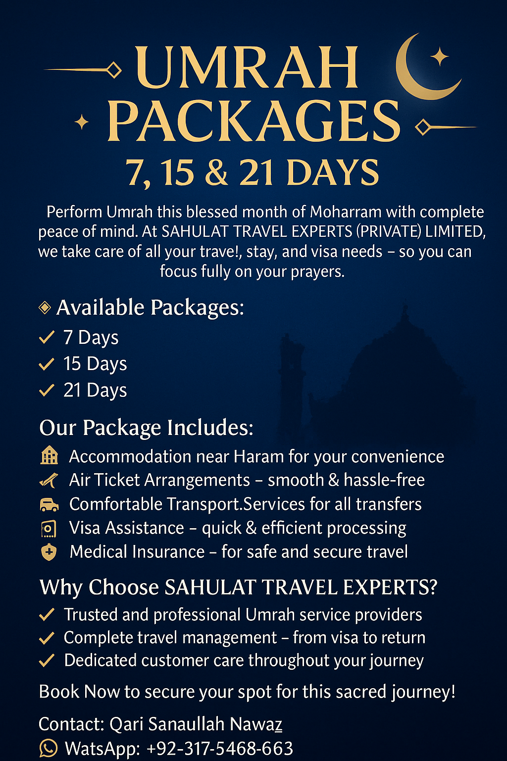 SAHULAT TRAVEL EXPERTS (PRIVATE) LIMITED